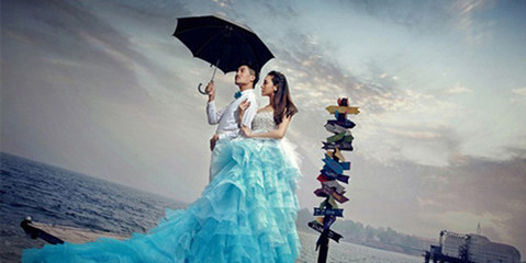 唯美海景婚纱照 定格浪漫瞬间的拍摄技巧